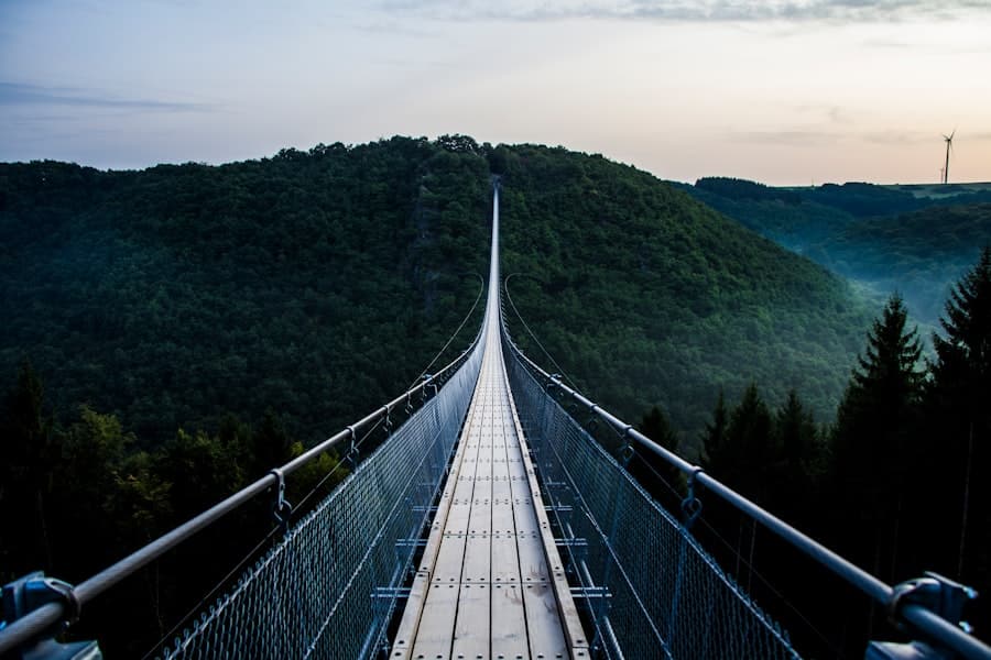 Photo glass bridges